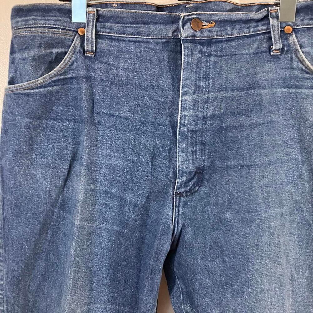 Vintage 80s Wrangler Distressed Western Cowboy Denim Jeans - Picture 2 of 7